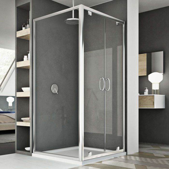 Shower enclosure 700x1100 MM OP. 1100 MM H1850 Clear mod. Sintesi Duo 2 Doors main product photo