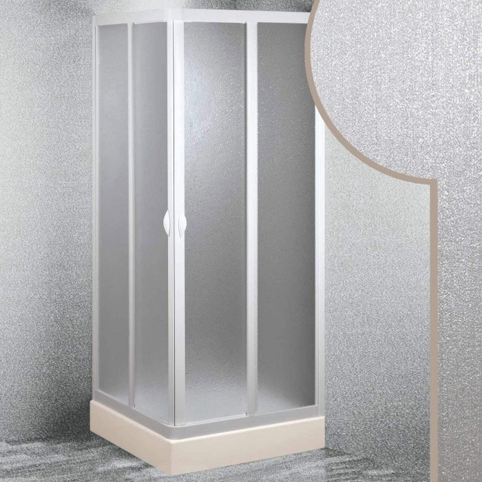 Acrylic shower enclosure mod. Smart with central opening main product photo