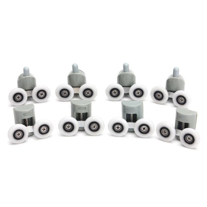 Set 8 replacement Alabama shower door runner twin wheels main product photo