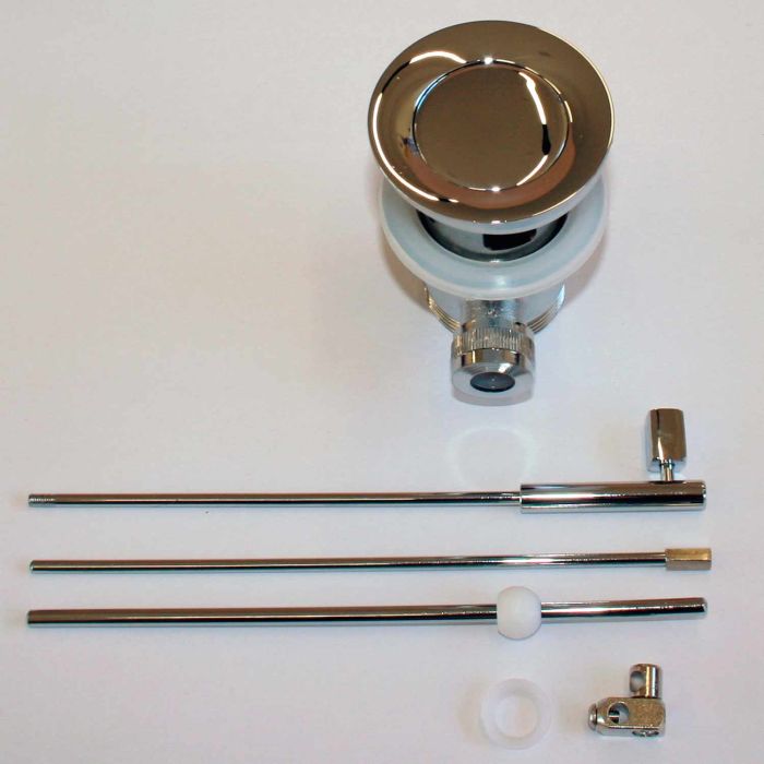 Chrome-plated brass siphon with pawl opening system main product photo