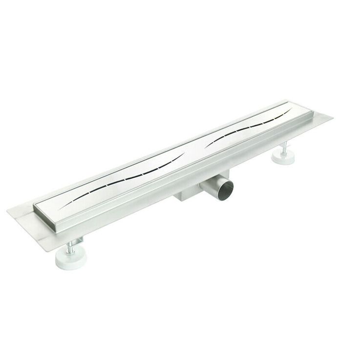 Canalina di scarico doccia in acciaio inox mod. Onda main product photo