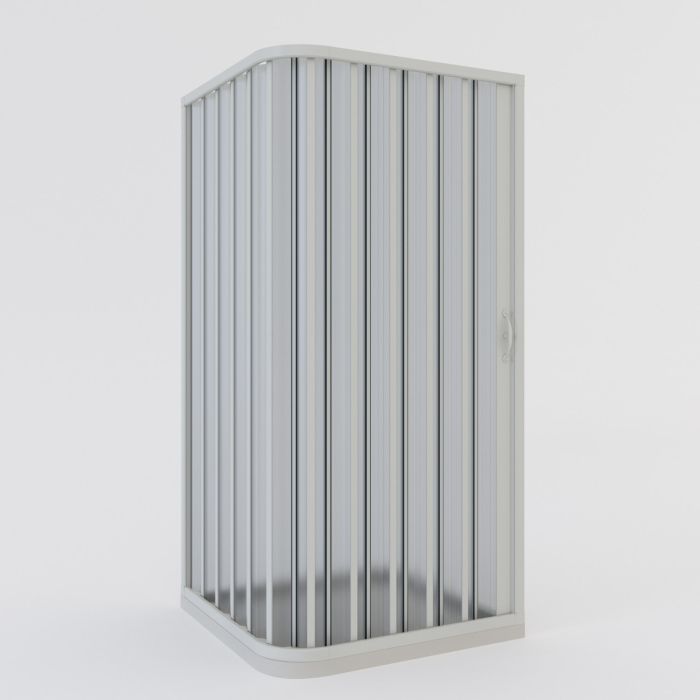 Pvc folding shower enclosure h 1850 mod. Aster with Side opening main product photo