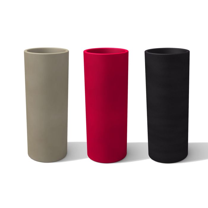 Modern resin round vase H 90 Ø 35 mod. Barocco main product photo