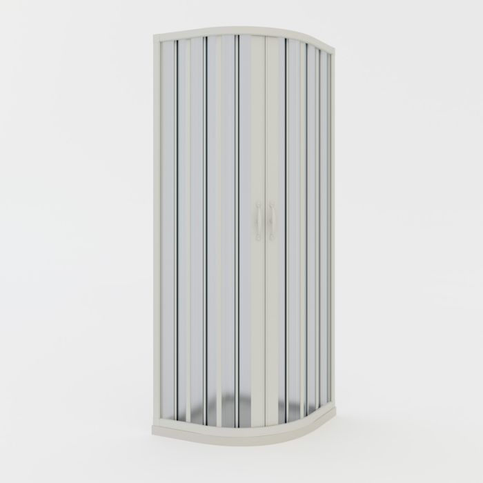 Semicircular pvc folding shower enclosure h 1850 mod. Loto with Central opening main product photo