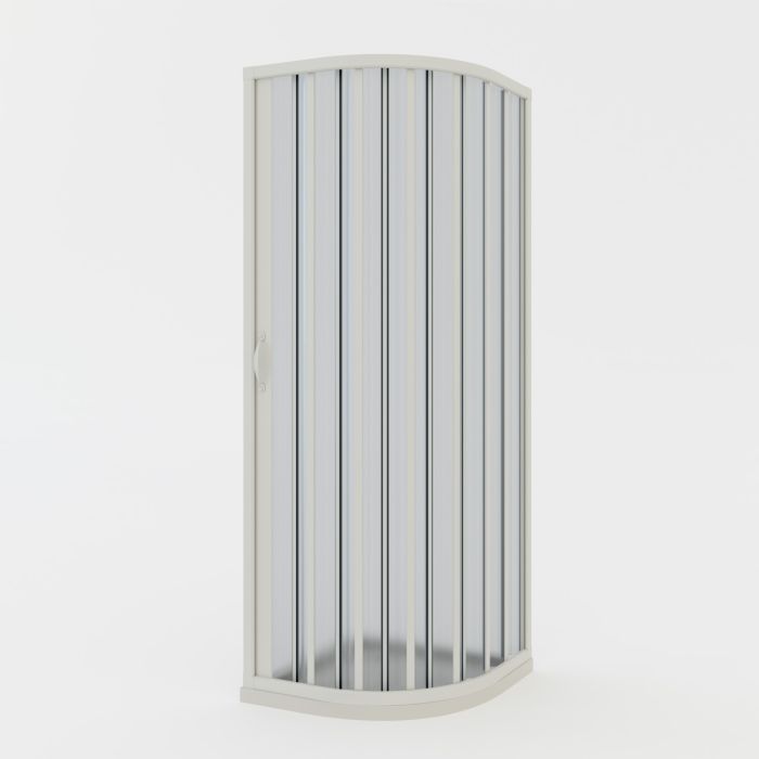 Semicircular pvc folding shower enclosure h 1850 mod. Loto with Side opening main product photo