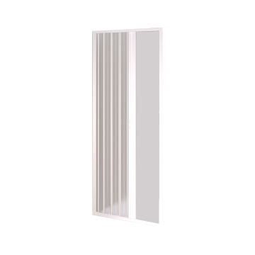 Porta doccia a soffietto pvc h 185 per nicchia 110-80 cm mod. Nova Kit Porta