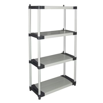 Modular resin shelf unit four shelves 80 cm 80x40x85