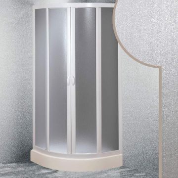 Acrylic round quadrant shower enclosure mod. Smart with central opening