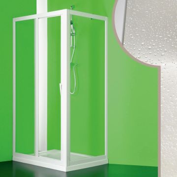 Acrylic shower enclosure mod. Mercurio with central opening
