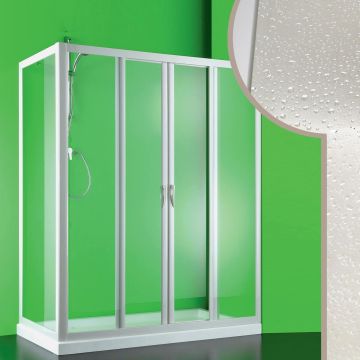 Acrylic shower enclosure mod. Mercurio 2 with central opening