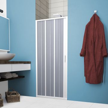 Shower door in PVC mod. Aura with side opening