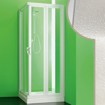 Acrylic shower enclosure mod. Giove with folding opening