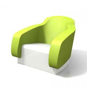 Outdoor and indoor armchair Kiwi and White mod. Klimt