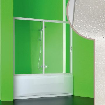 Acrylic bath screen for niche mod. Plutone with side opening