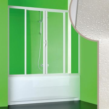 Acrylic bath screen for niche mod. Plutone 2 with central opening