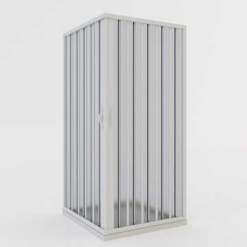 Pvc folding shower enclosure h 1850 mod. Aster with Corner opening